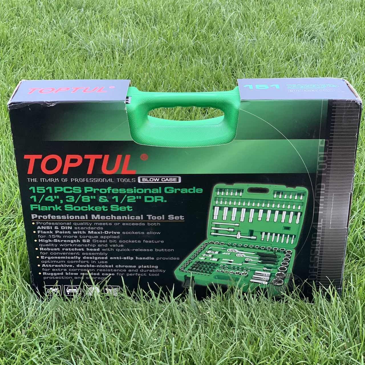 Набор инструмента комбинированный 1/4" и 3/8" и 1/2" TOPTUL gcai151r
