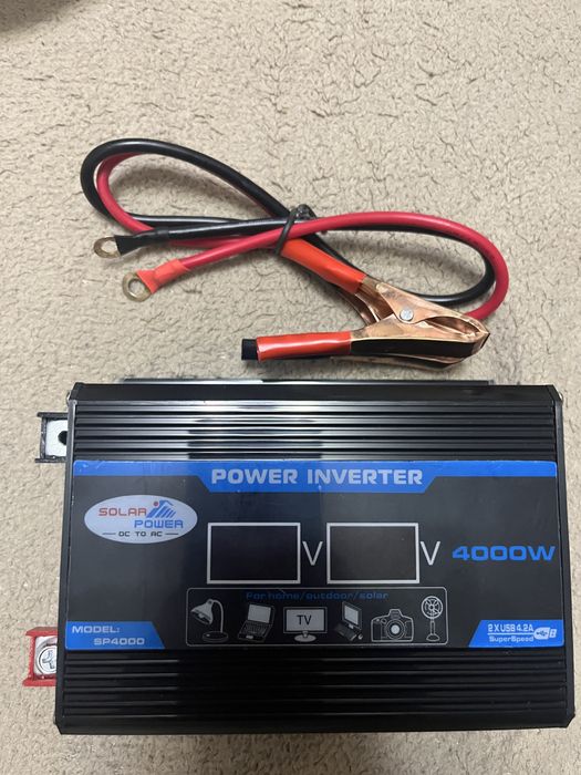 Інвертор 12V - 220V 2000/4000 Вт ,перетворювач напруги, під ремонт
