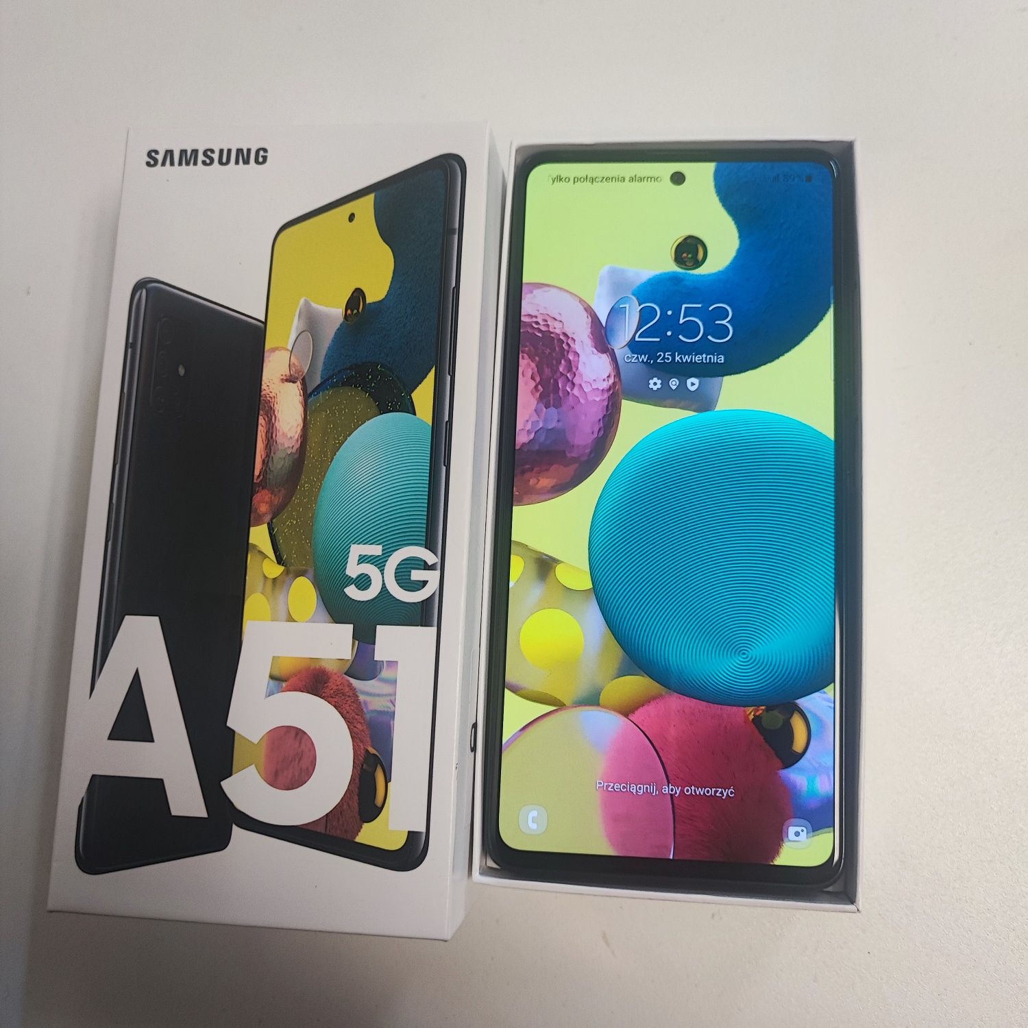 Samsung A51 5G,mocniejsza wersja z 5G,128Gb/6Gb,k9mplet
