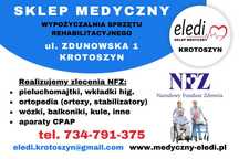 Wózek inwalidzki ręczny DZIERŻAWA WYNAJEM Krotoszyn