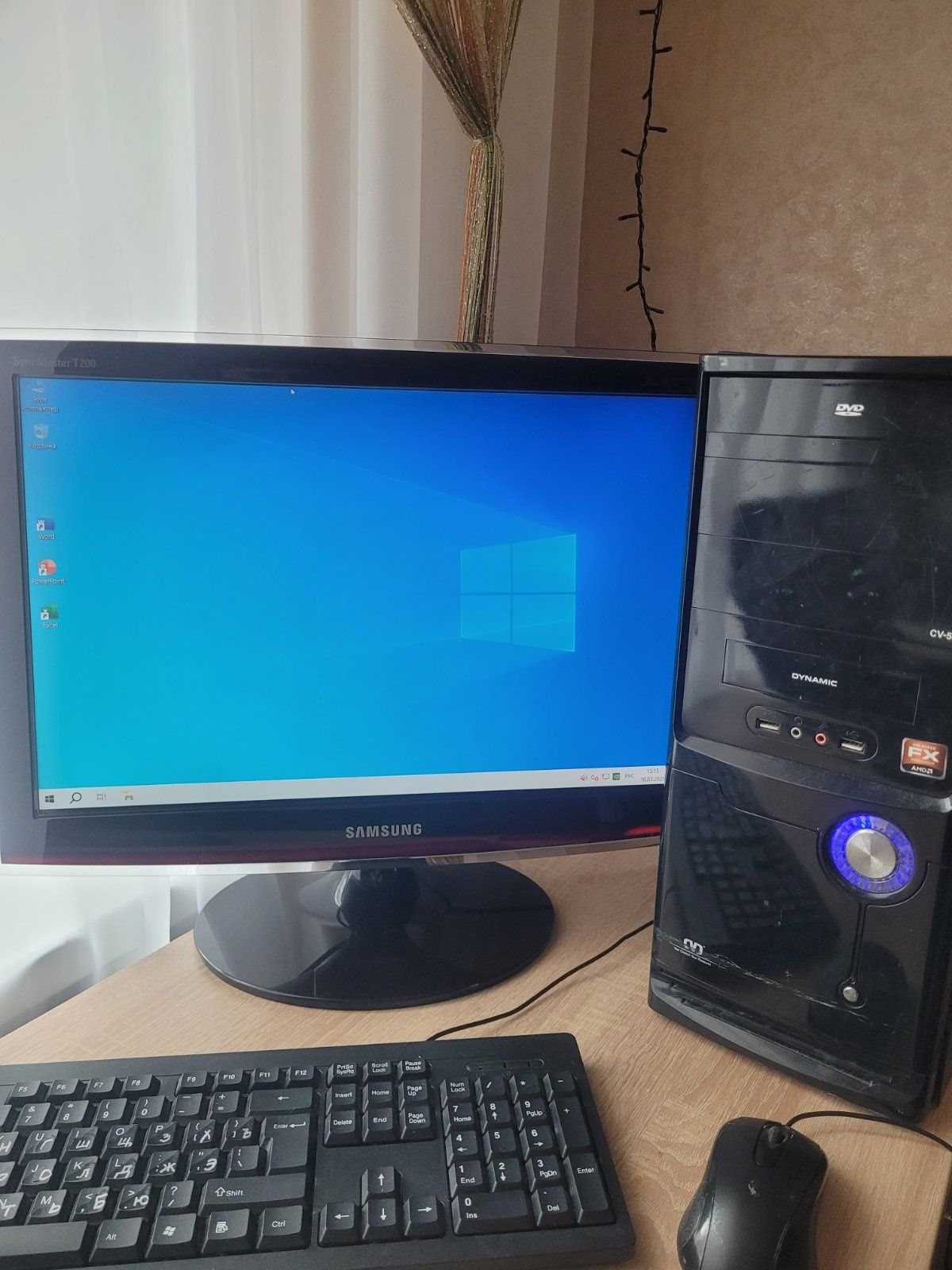 ПК fx amd компьютер монитор клавиатура мишь