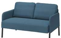 Ikea GLOSTAD Sofa 2-osobowa, Knisa średnioniebieski