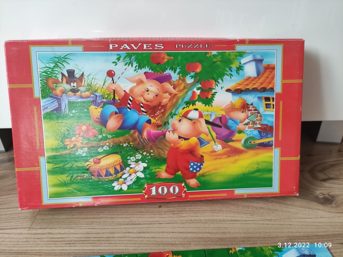 Puzzle 3 świnki 100szt