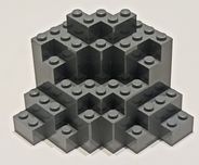 LEGO 23996 Skała 8x8x6 dark bluish gray C. Szary