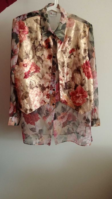 Koszula vintage kwiaty