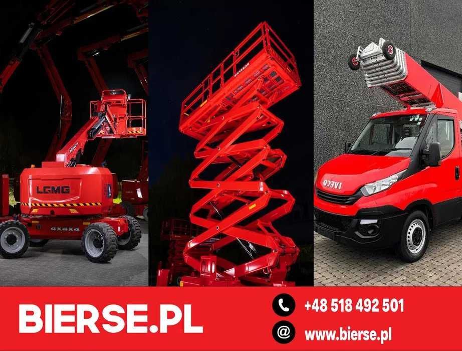 wynajem zwyżka podnośnik koszowy nożycowy zwyżki wynajem podnośników