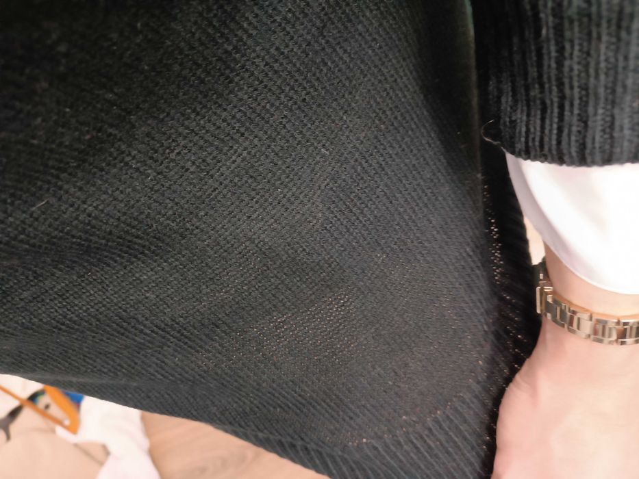 Sukienka dzianinowa sweterkowa półgolf pasek