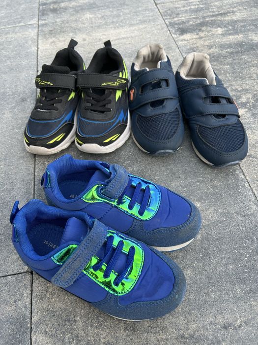 Zestaw butów 29 chłopięce świecące sneakersy adidasy