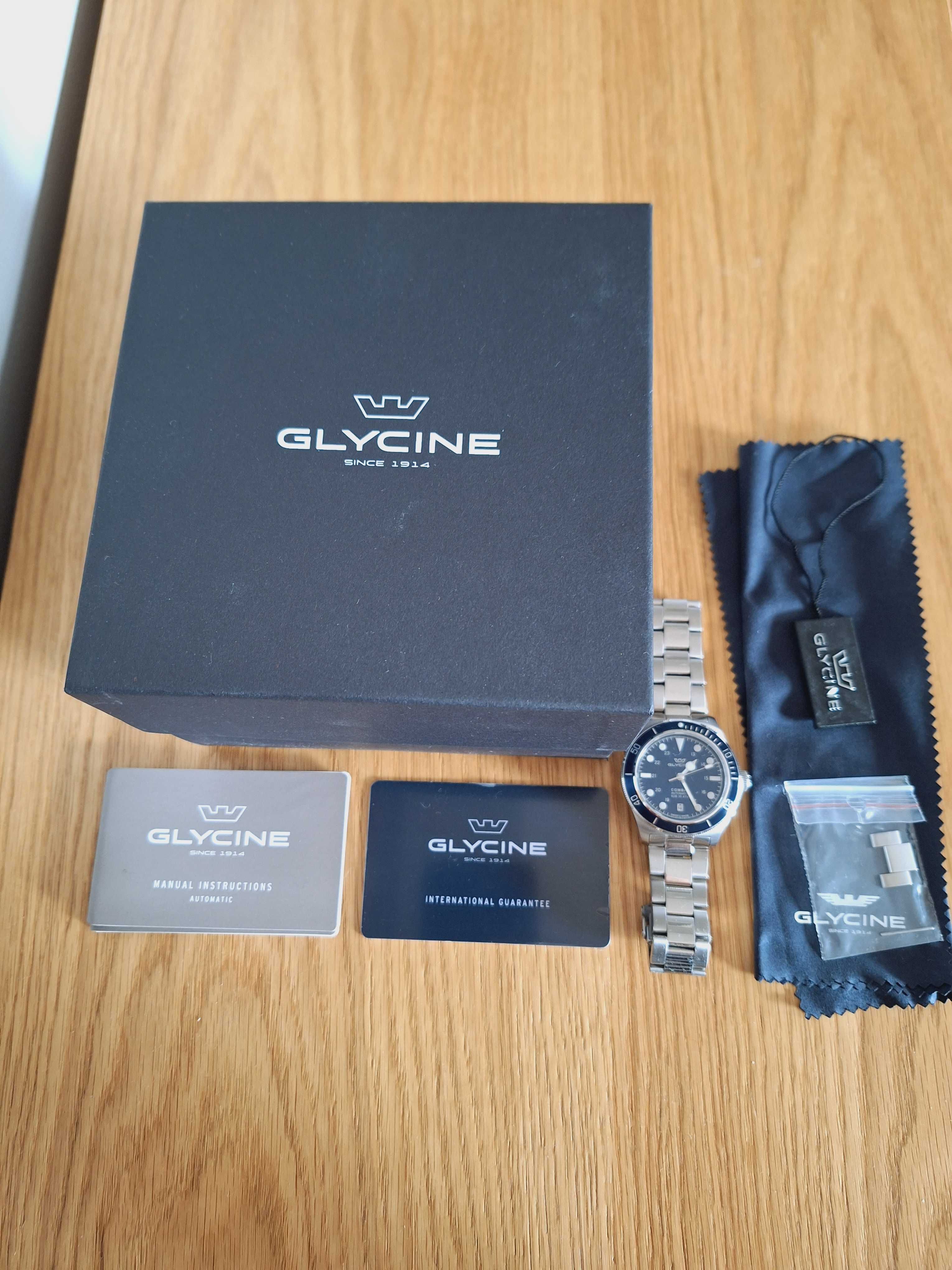 Glycine Combat Sub 39 GL0400 Navy jak Tudor Black Bay 58 BB58 39mm