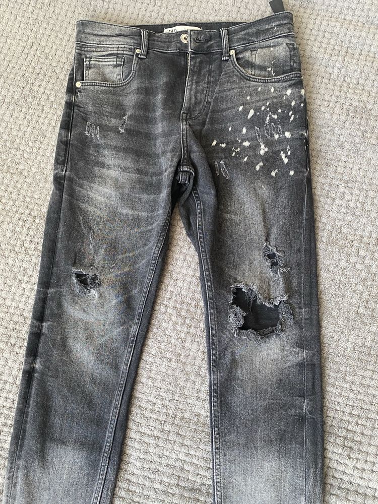 Spodnie jeans męskie Zara