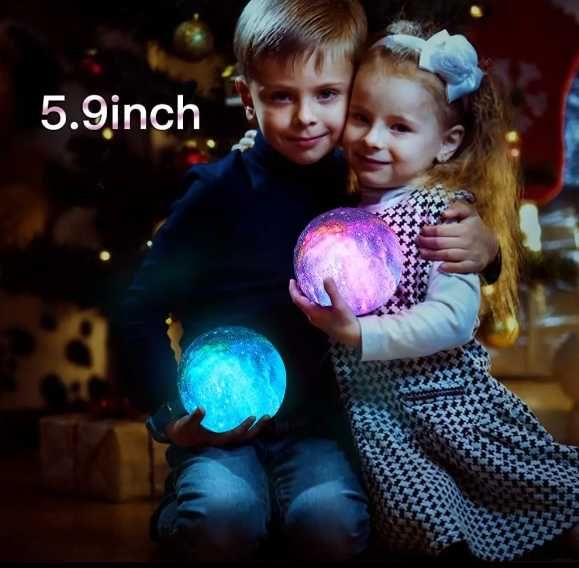 Настольный ночник Оригинал с пультом 3D Космос Moon-light Lamp.