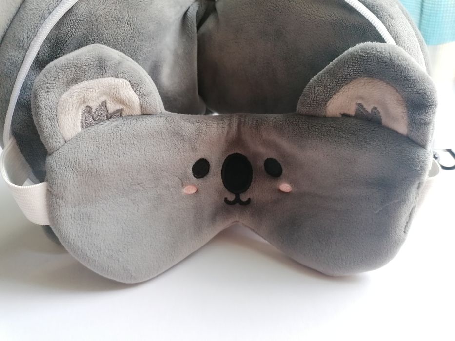 Almofada de viagem e máscara de dormir Koala