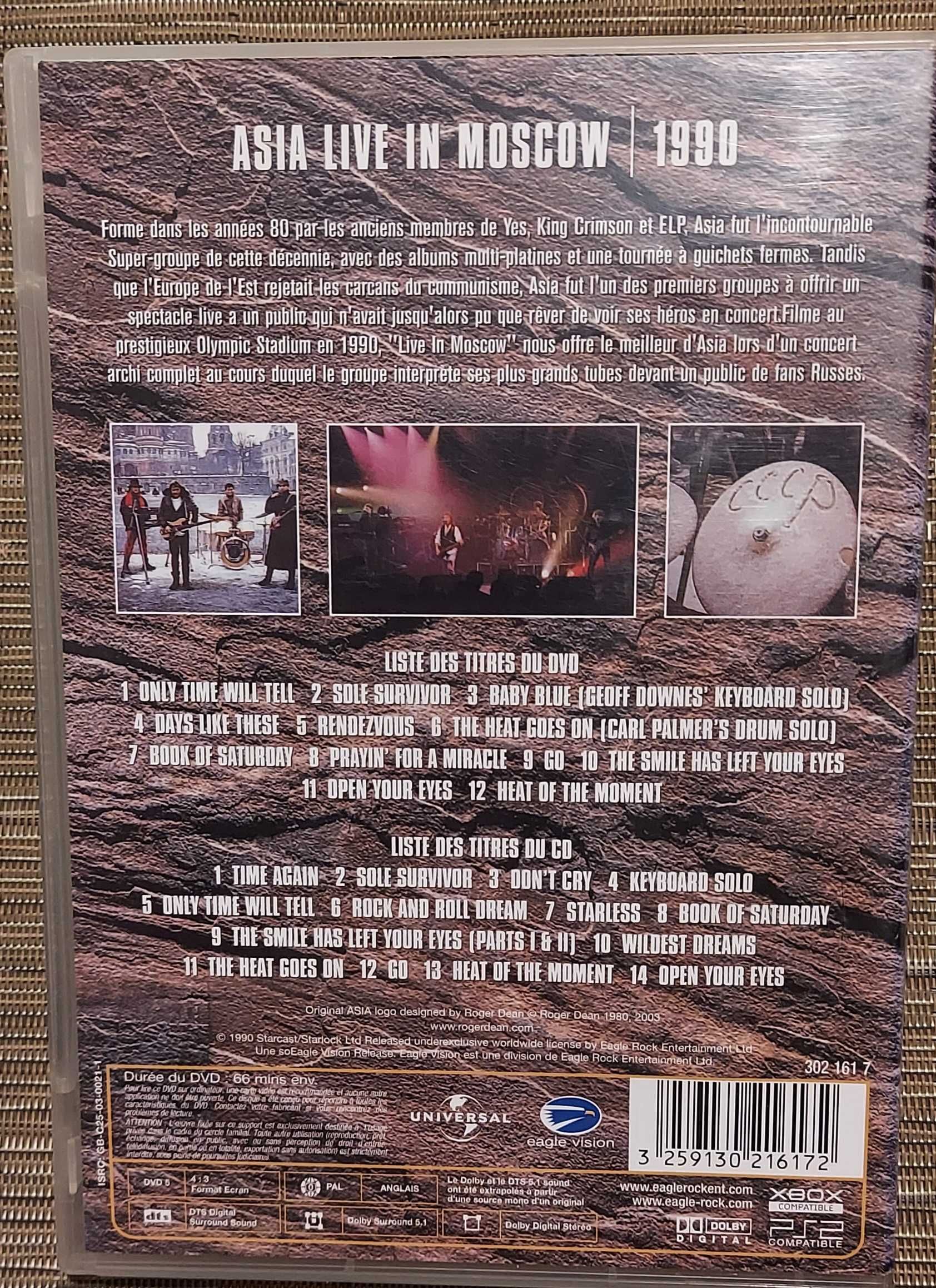 AZIA wspaniałe koncerty DVD i CD z 1990 i 2001r.