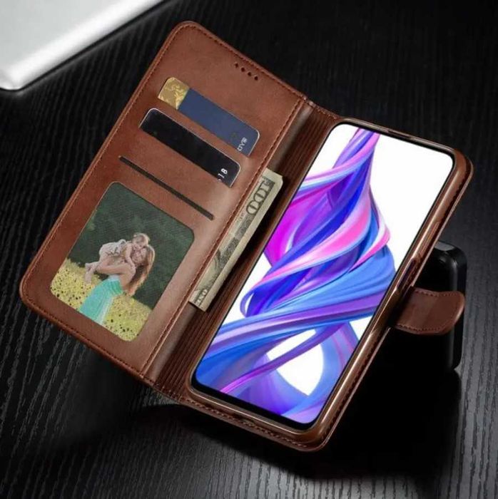 Кожаный чехол книжка на для Huawei P Smart Z чехлы хуавей 9X