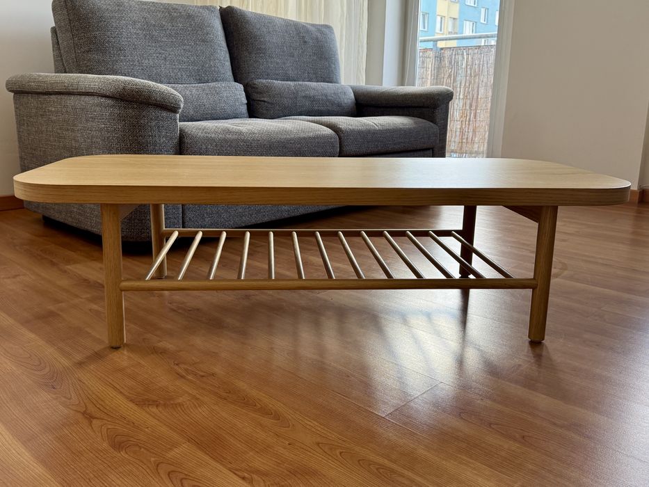 stolik kawowy IKEA Listerby dąb 140x60 bdb