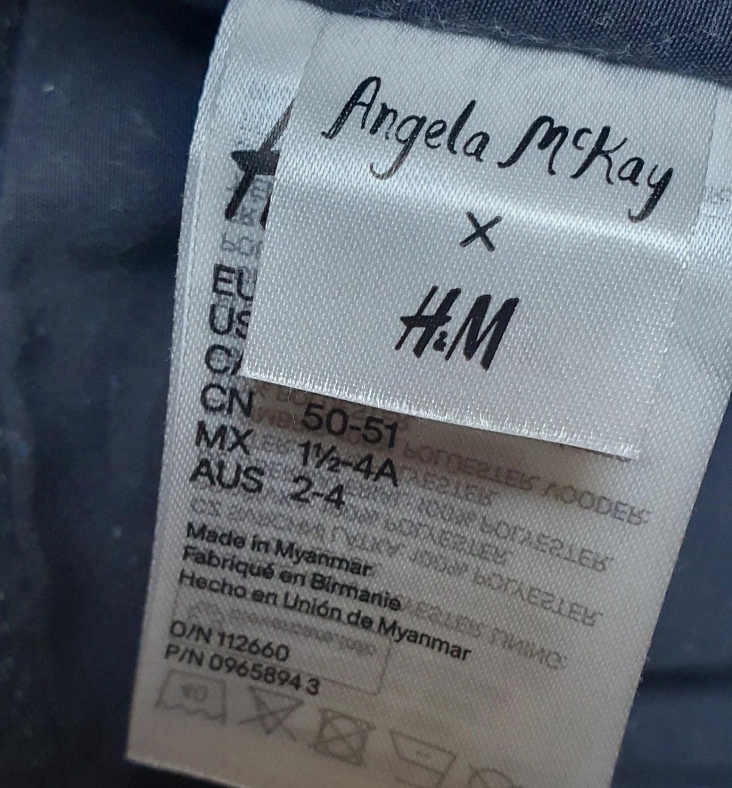 Kapelusz Zwierzęta Angela McKay H&M rozmiar 92/104