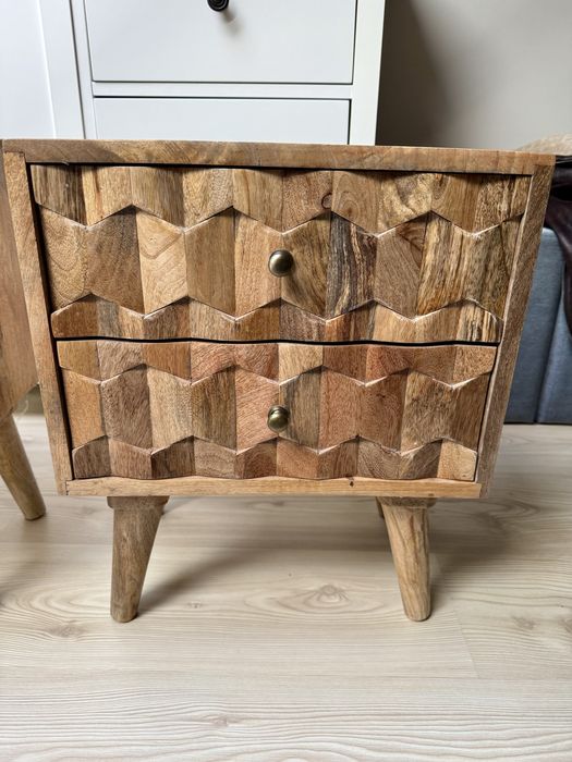 Zestaw - szafki nocne, lite drewno mamgo