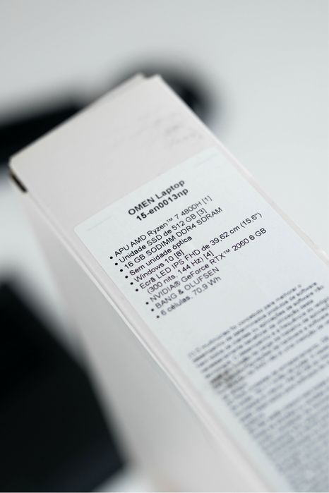 Computador Omen laptop 15 16gb 512ssd