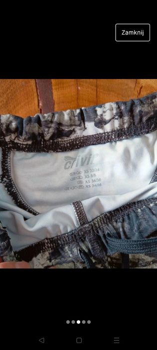 Leginsy damskie sportowe rozmiar XS
