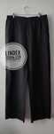Lindex Bella proste czarne spodnie lniane plus size 4XL