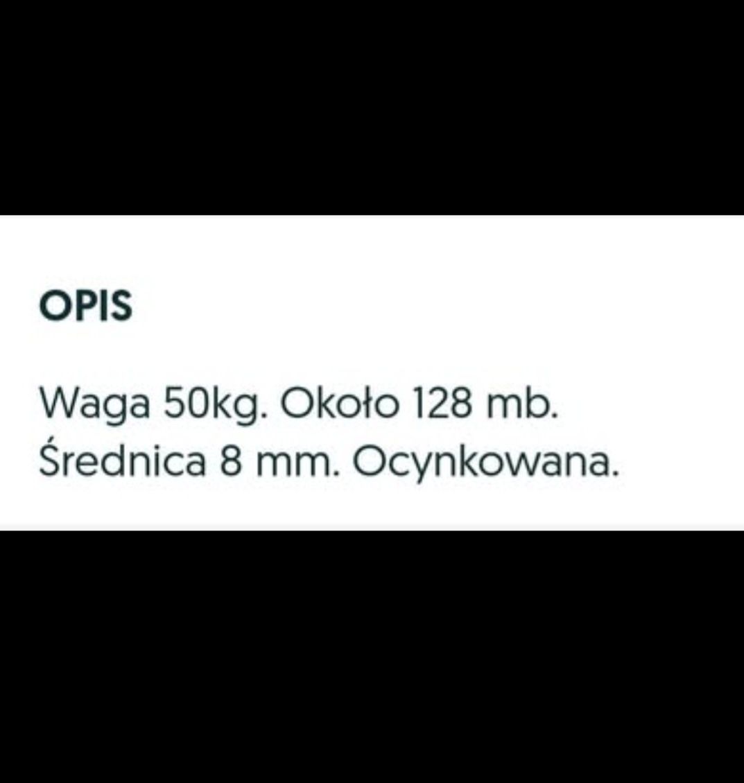 Drut odgromówki ocynk fi 8 mm