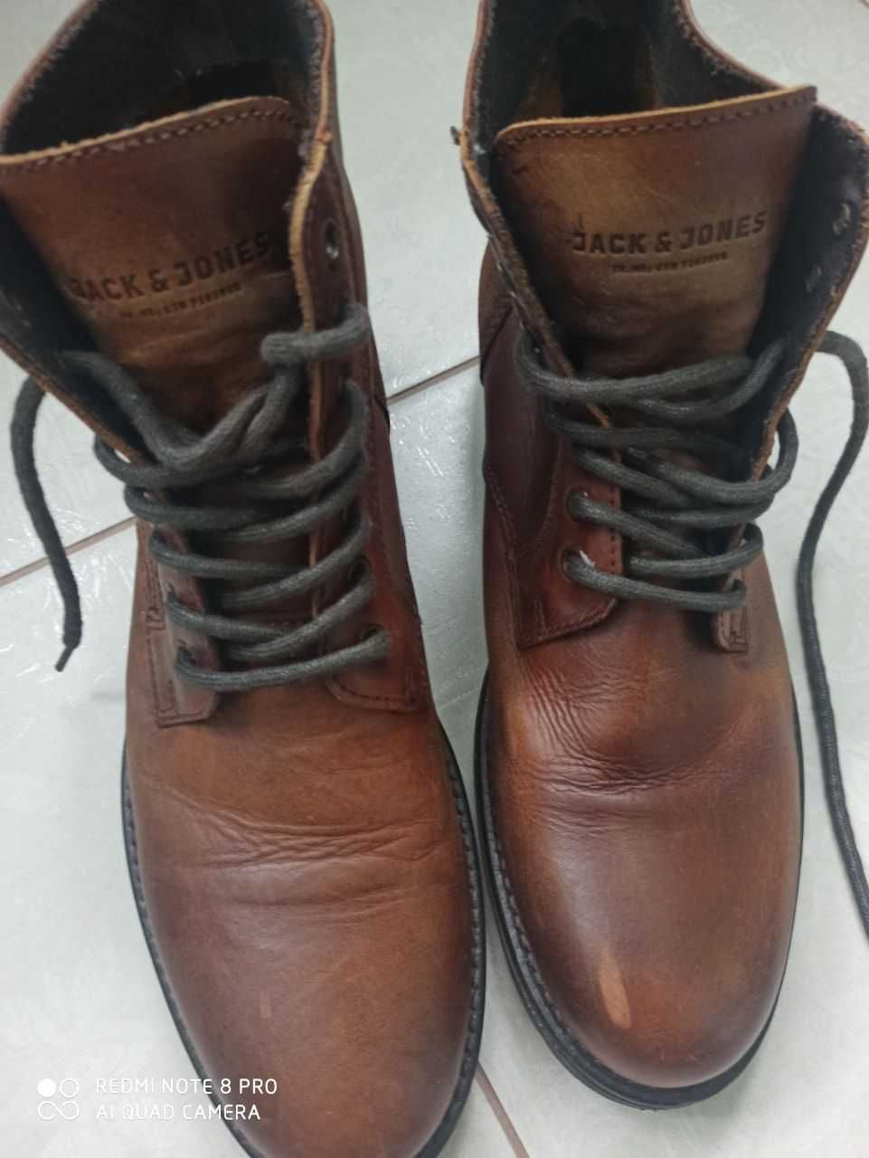 Ботинки мужские Jack & Jones кожаные