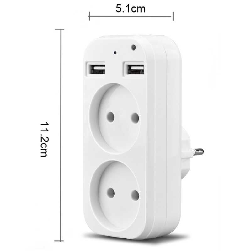 Mini Ukryta Kamera Rozgałęźnik Adapter Ładowarka FULL HD Wifi
