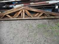 Kratownice dachowe,bindry 5,70m długie drewniane z demontażu 4szt