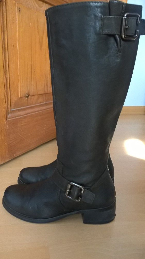 Kozaki botki buty oficerki skóra 38