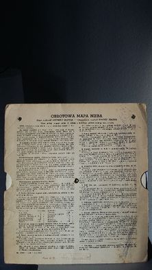 I wydanie, 1964r., PRL, PTMA Stara Obrotowa mapa nieba, kolekcjonerska