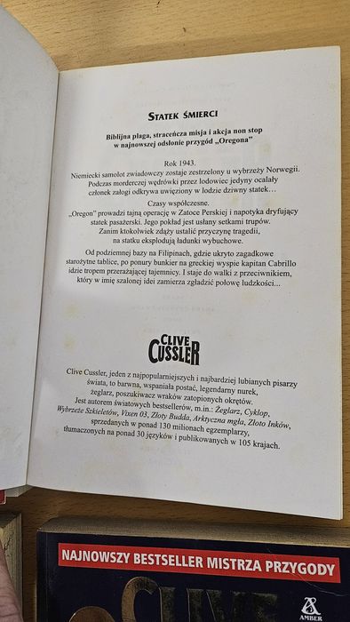 Clive Cussler zestaw 8 ksiazek