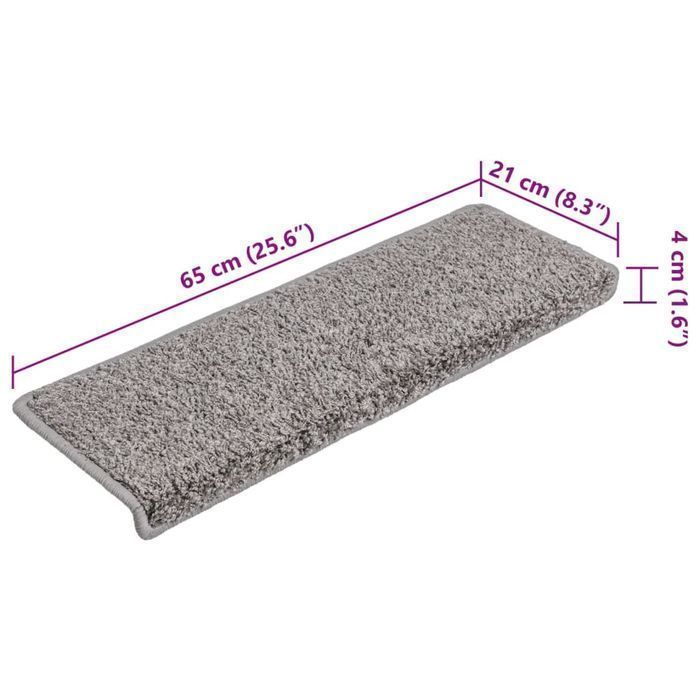 Nakładki Na Schody, 15 Szt., 65X21X4 Cm, Szare