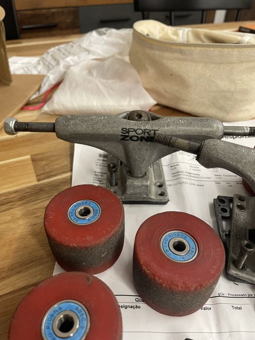 Truks de skate e rodas