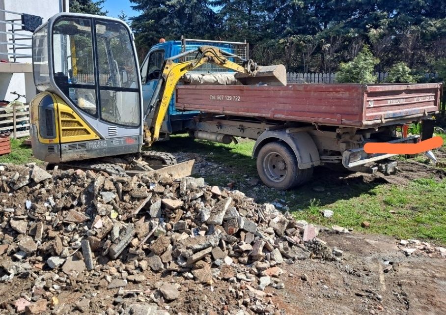 Gruz kamień z transportem