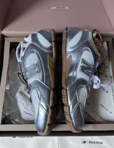 buty_New_Balance_x_Miu_Miu_530_SL_Srebrny_Espadryle / Rozmiar.36