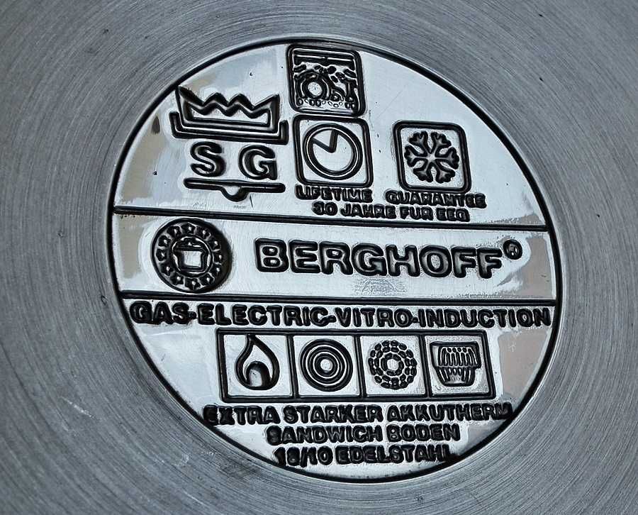 Belgijska patelnia stalowa BERGHOFF 24cm, do indukcji