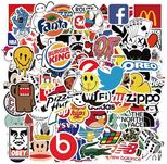 Pack de Stickers com Marcas e Desenhos Famosos – 200 Unidades