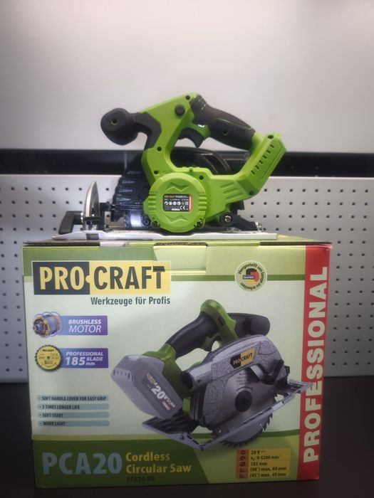 Циркулярна акумуляторна дискова пила Procraft PCA20 Без АКБ та З/П