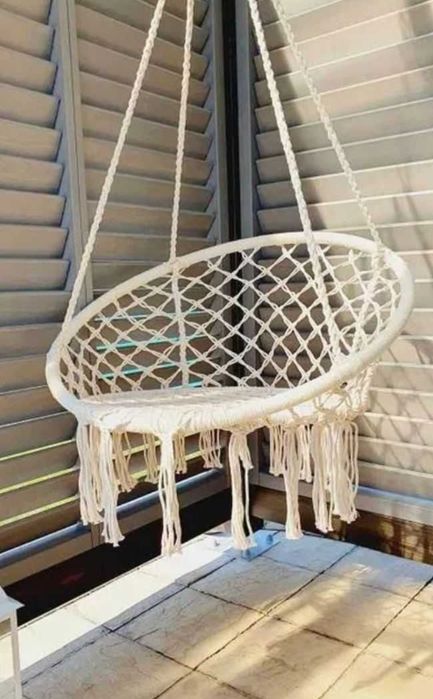 Крісло - кокон біле