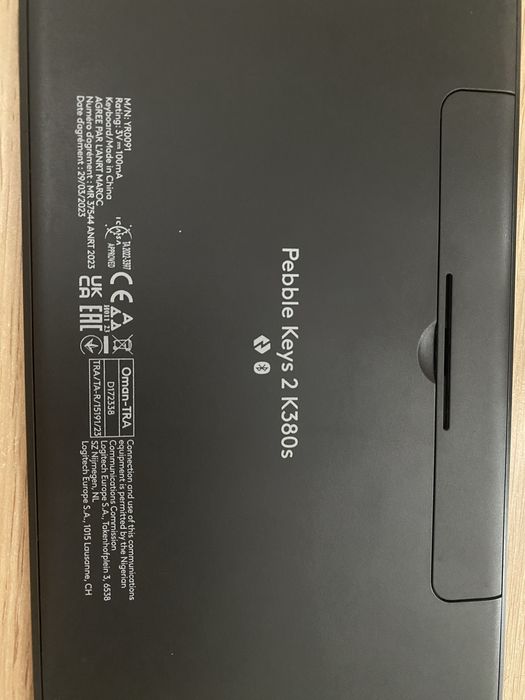 Клавiатура Logitech Pebble Keys 2 K380s (Graphite)