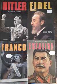 Conjunto de biografias de Fidel Castro, Hitler, Estaline e Franco