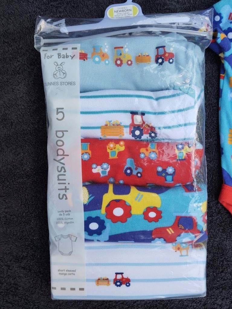 Body niemowlęce z krótkim rękawem 56 chłopięce Dunnes Stores