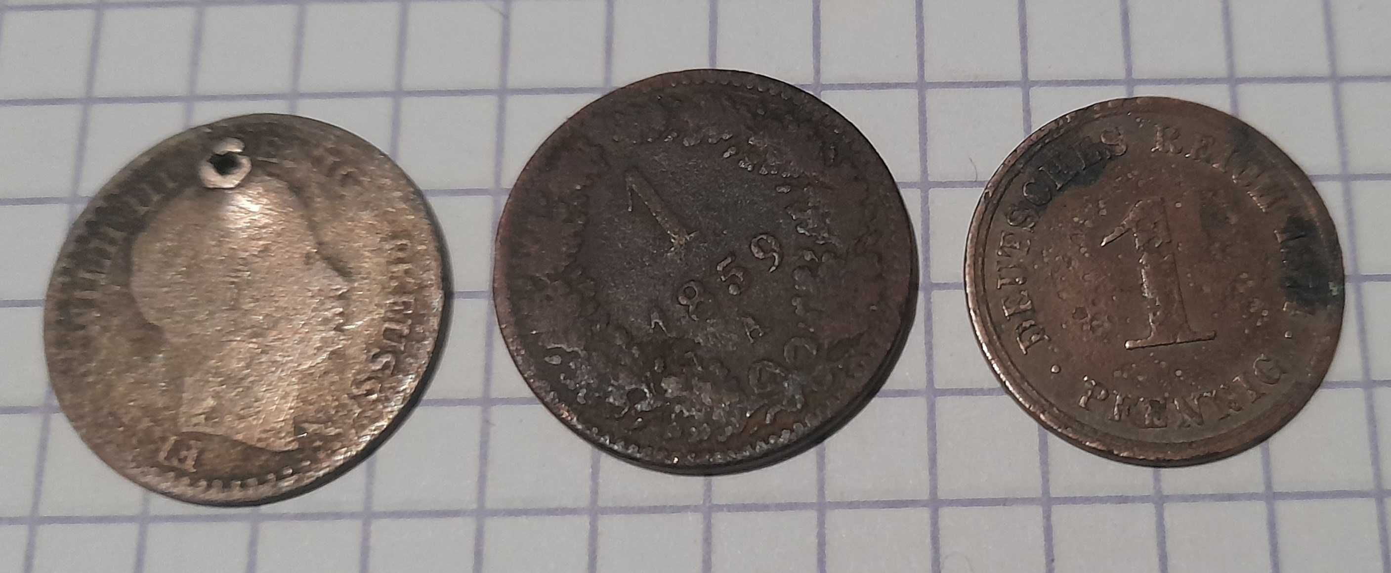 Stare monety przedwojenne niemieckie, pruskie