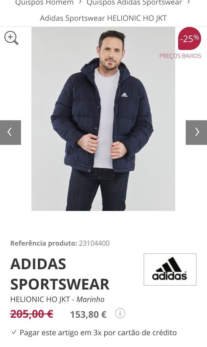 Casaco Adidas tam S Azul