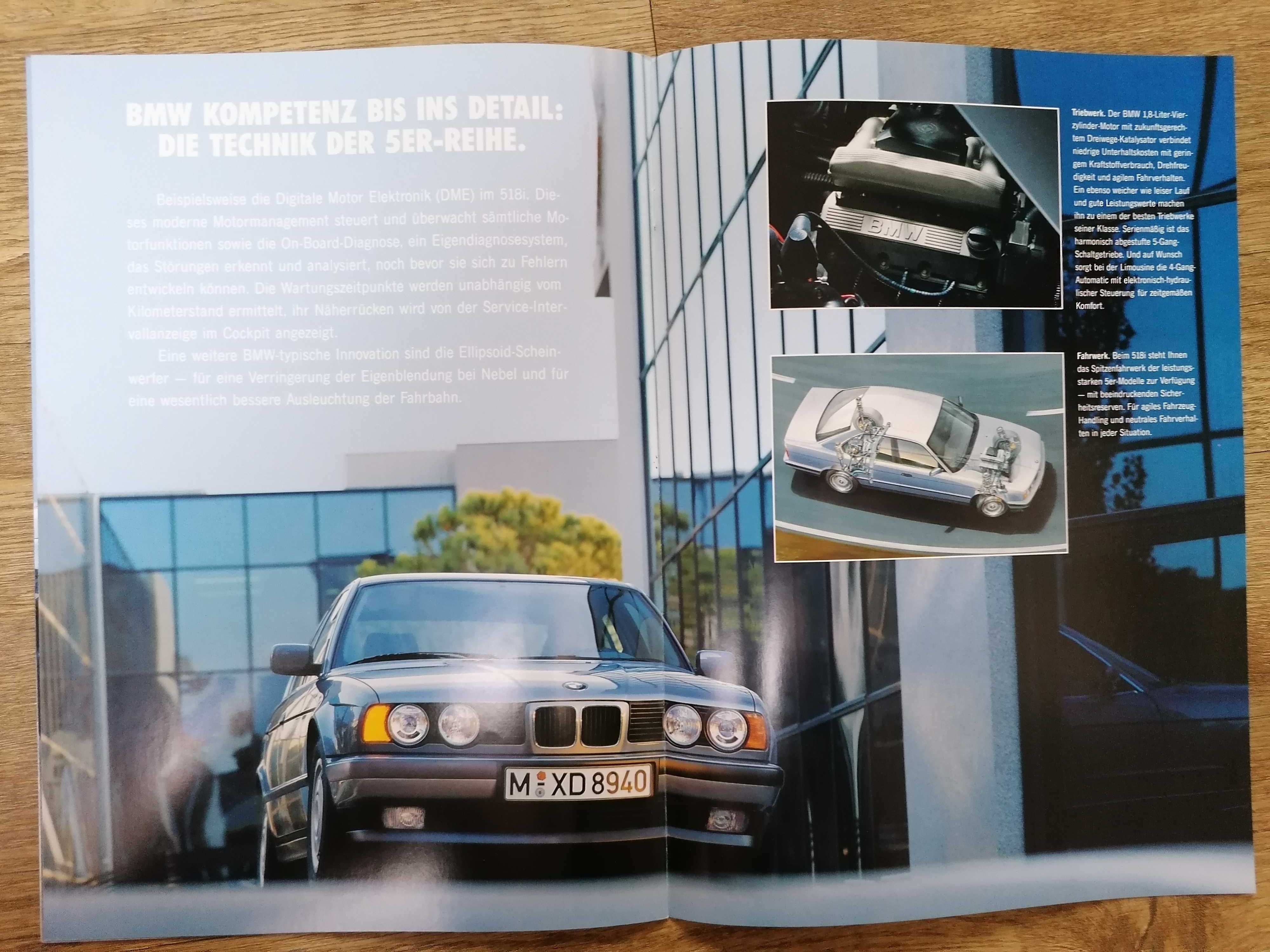 Prospekt BMW 5 E34 518i Sedan Touring