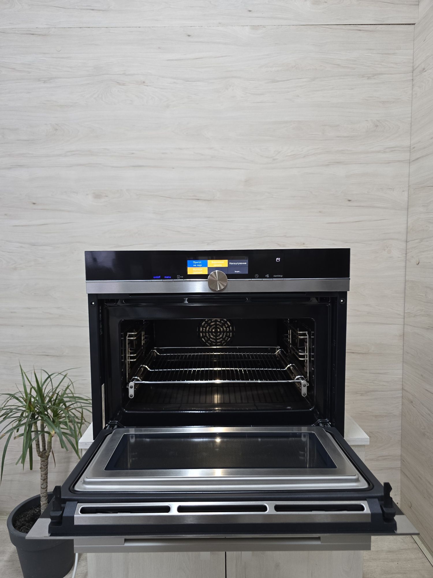 Топ.3в1 Siemens Studioline Iq700 Укр.мова Духовка + Пароварка + НВЧ