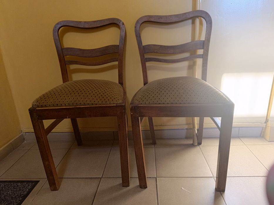 Krzesła stare lata 30 drewniane, antyk PRL