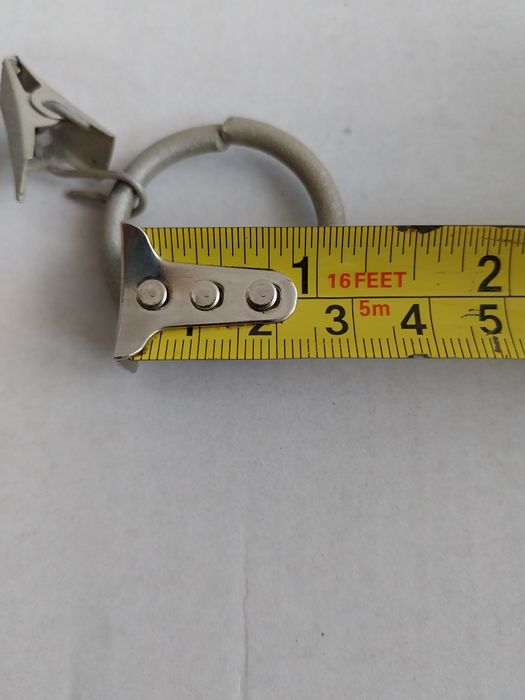 Metalowe kółka z żabkami do karniszy 20 sztuk