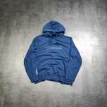 MĘSKA Bluza z Kapturem Hoodie Granatowa Duże Logo Calvin Klein Nadruk