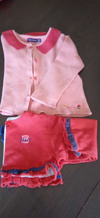 Casaco malha e bolero algodão